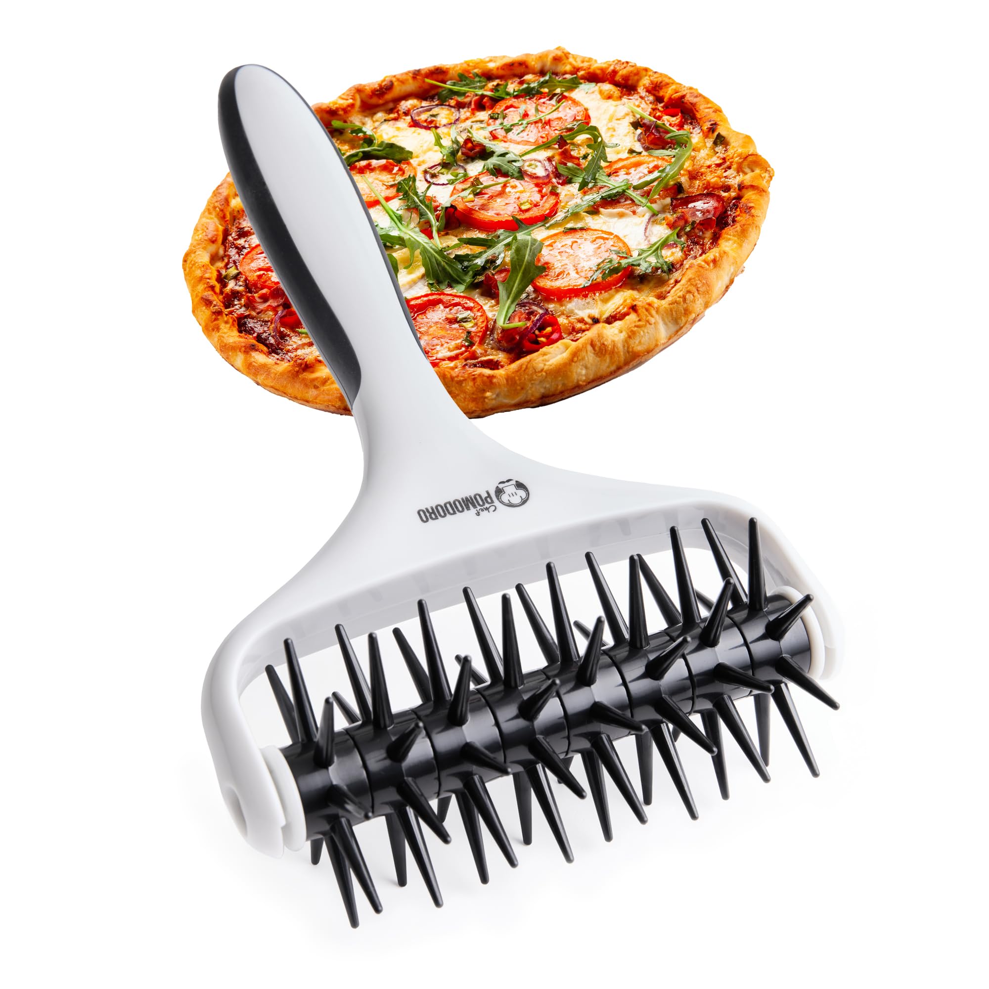 Pizzadegsrulle med Piggar – Degroller 21 × 14,5 cm för Pizza, Paj & Bakning